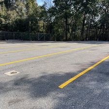 Professional-Parking-Lot-Striping-for-Charter-Bus-Lot-in-Pensacola-FL-by-Parking-Lot-Maintenance-of-the-Panhandle 1